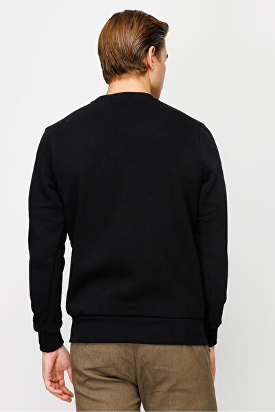 İgs Men's Black Crew Neck Sweatshirt