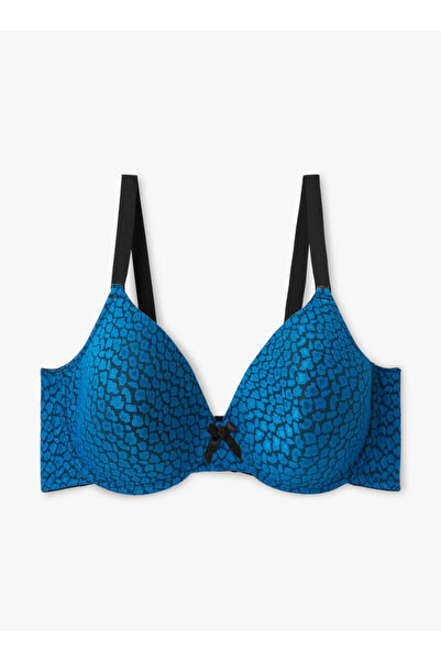 Aadaraya حمالة صدر مطبوعة بفتحة وإغلاق بخطاف وعين