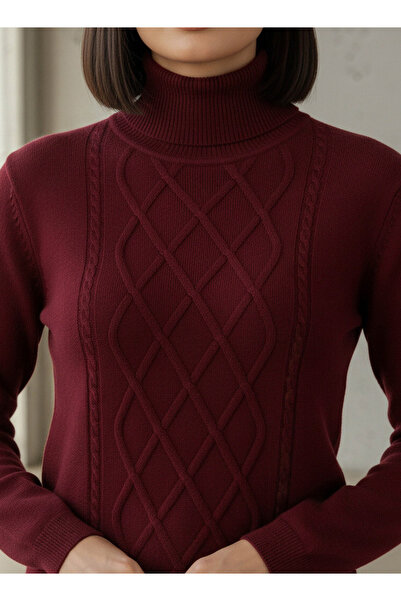 2Xtremz Textured High Neck Tricot Sweater