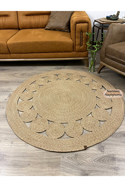 Namteks Modern, Hasır /Jüt. Desenli, Dekoratif, Kilim, Salon,mutfak Halısı. Ç...