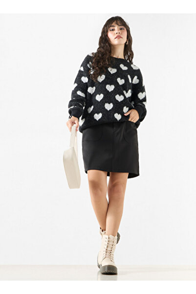 2Xtremz Textured Sweater With Round Neck And Long Sleeves