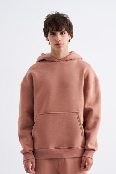 Machinist Ανδρικό φούτερ Basic Hooded Oversize Χάλκινο