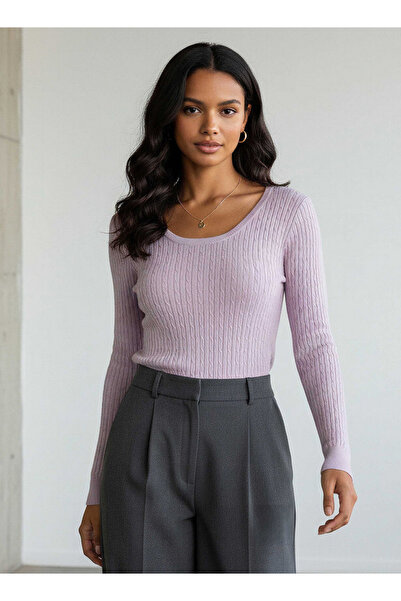 2Xtremz Slim Fit Textured Round Neck Tricot Sweater