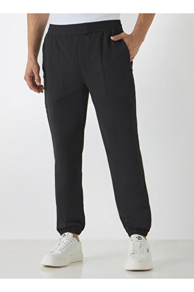 Adot Panelled Joggers with Zippered Pockets