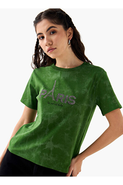 2Xtremz Embellished Crew Neck T-shirt With Short Sleeves