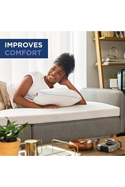 KOZZY HOME Ortopedik Uyku Pedi Yatak Koruyucusu 7 Cm Kalınlığında 2 Adet Yastık Kılıfı Hediyeli