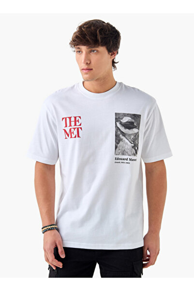 SP Characters تي شيرت مطبوع عليه إدوارد مانيه برقبة دائرية