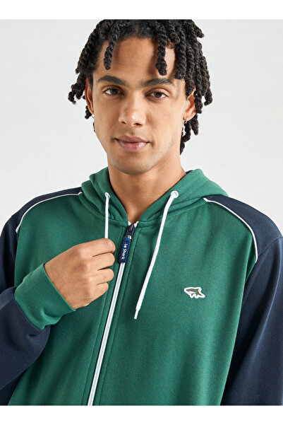 FAV Colourblock Long Sleeves Hoodie with Zip Closure