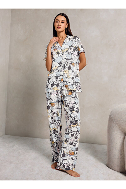 FAV Minnie Mouse and Mickey Mouse Print Pyjama Set