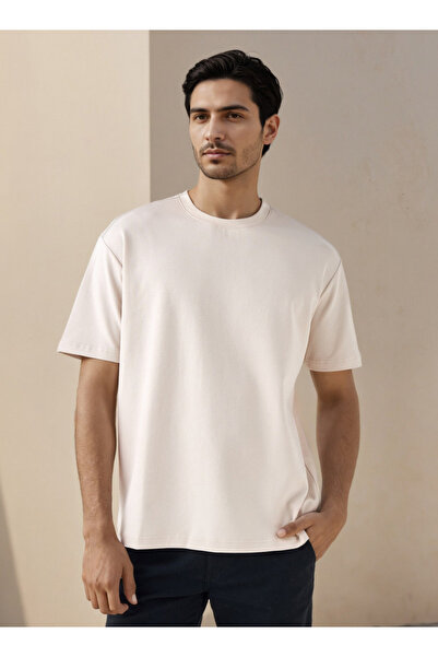 FAV تي شيرت مريح بكتف منسدل