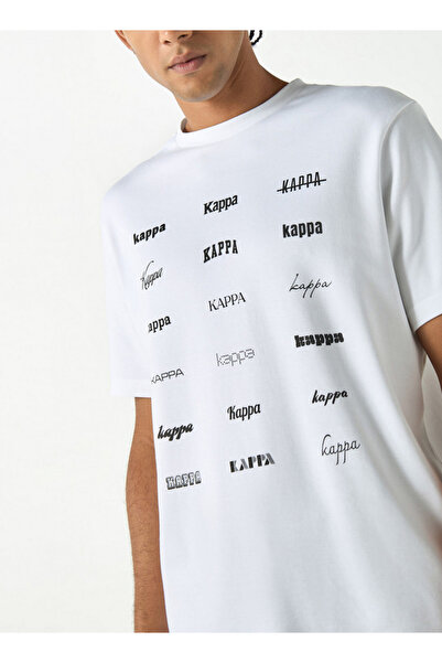 Kappa Logo Print T-shirt with Crew Neck and Short Sleeves