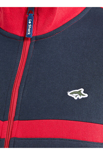 FAV Panelled Sweatshirt with Long Sleeves and High Neck