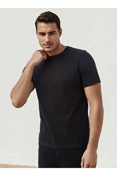 FAV Regular Fit Crew Neck T-shirt with Short Sleeves