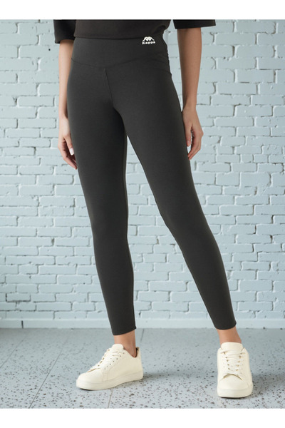 Kappa سروال ضيق منقوش بطبعة الشعار مع حزام خصر مطاطي