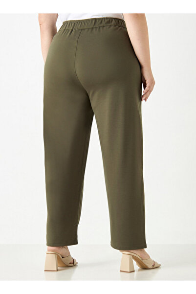 Ulla Popken Plus Size Ulla Popken Pants with Elasticated Waistband