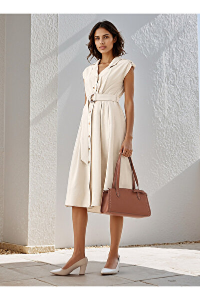 Iconic Utility Shirt Dress with Belt