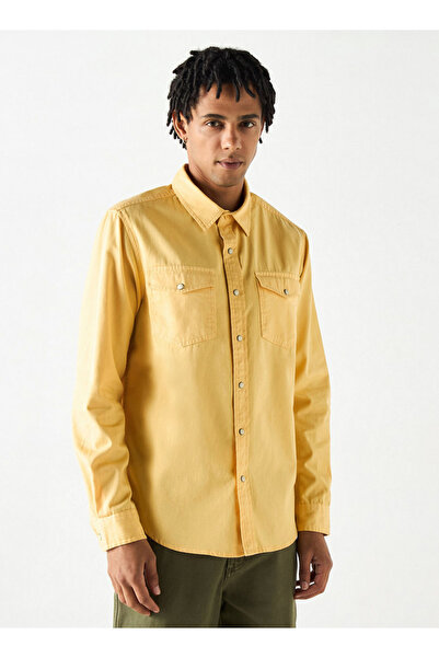 Lee Cooper قميص بقصّة عادية وأكمام طويلة وجيوب