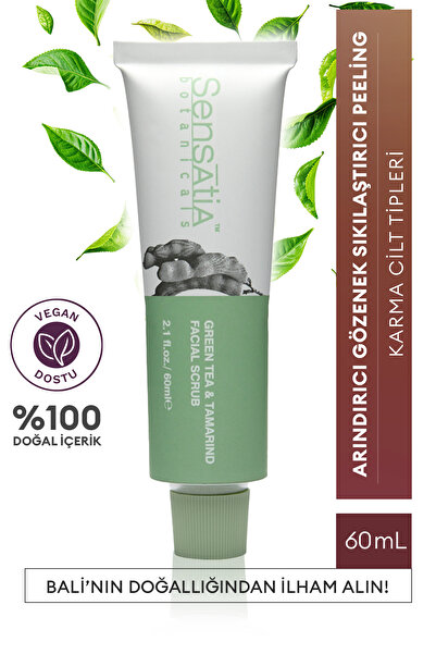 Sensatia Botanicals Siyah Nokta Karşıtı Doğal Peeling - Sıkılaştırıcı, Arındı...