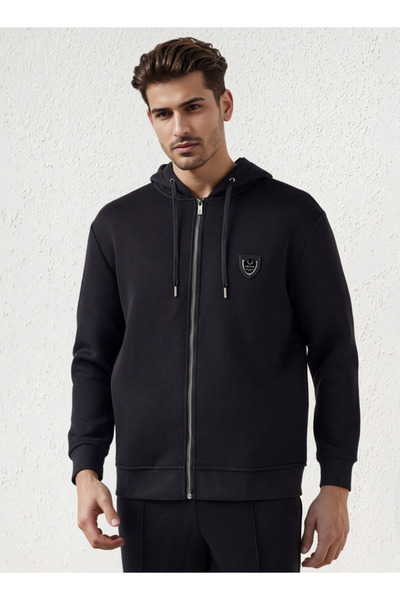 Emperor Men Logo Detail Hoodie