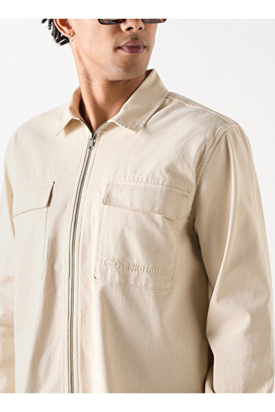 ECKO Zip Though Shirt With Long Sleeves And Pockets