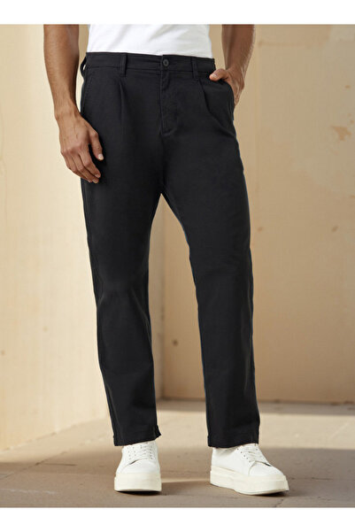 FAV بنطلون بقصة عادية وخصر متوسط مع جيوب