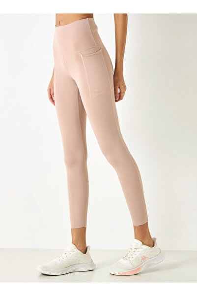 Kappa Solid Leggings with Elasticated Waistband and Pockets
