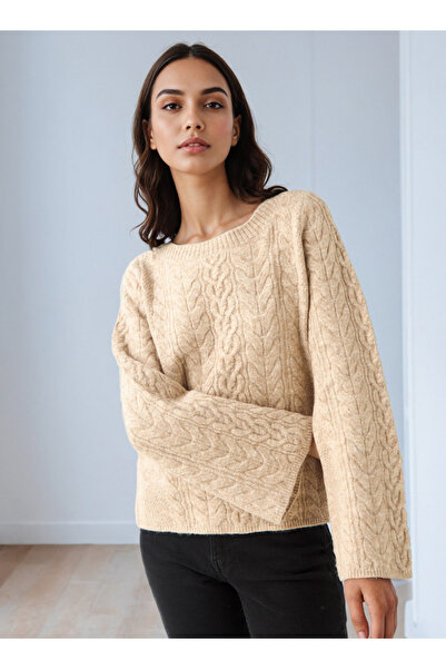 Iconic سترة بأكمام واسعة من الكابل