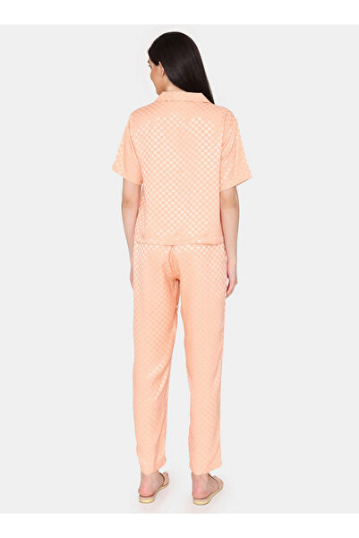 Zivame Checked Shirt And Pyjama Set