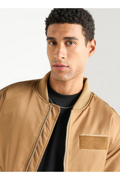 FAV Pocket Detail Zip Through Bomber Jacket