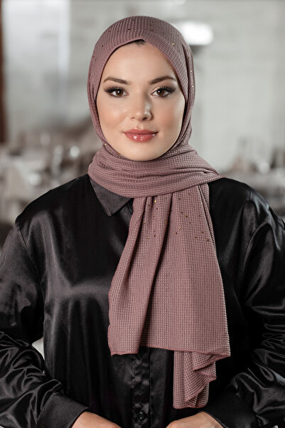 HÜRREM BONE Trandafiri uscati, practic, gata de fabricat, șal hijab tricotat,...