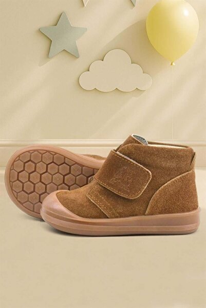 Rakerplus Yoohoo Genuine Leather Tan Unisex Baby Boots