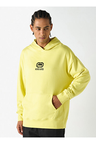 ECKO Logo Print Hoodie With Kangaroo Pocket