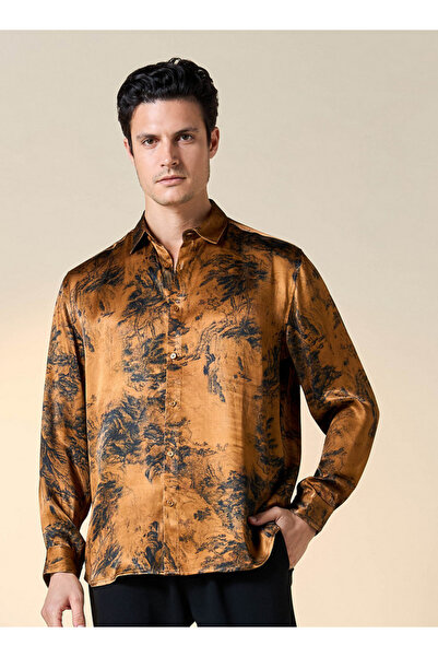 Iconic All-Over Print Shirt with Long Sleeves