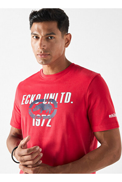 ECKO Unltd Logo Print Crew Neck T-shirt
