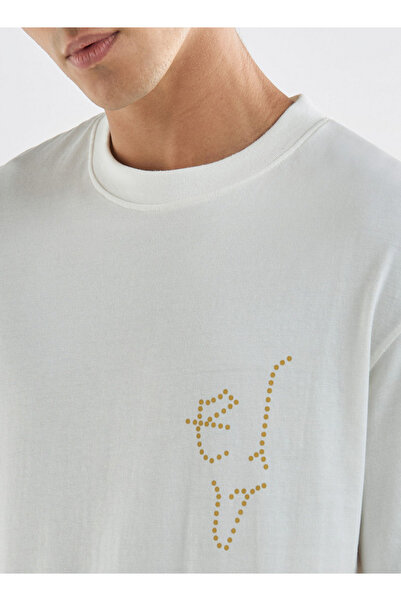 FAV Printed T-shirt with Crew Neck and Short Sleeves