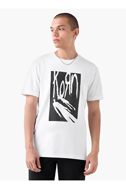 FAV تي شيرت مطبوع عليه كورن