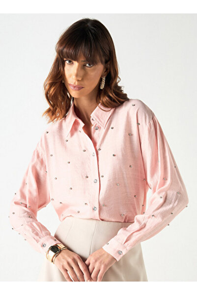 Iconic قميص مزين بأكمام طويلة