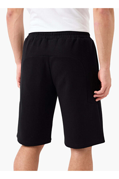 Kappa Logo Detail Shorts with Drawstring Closure and Pockets