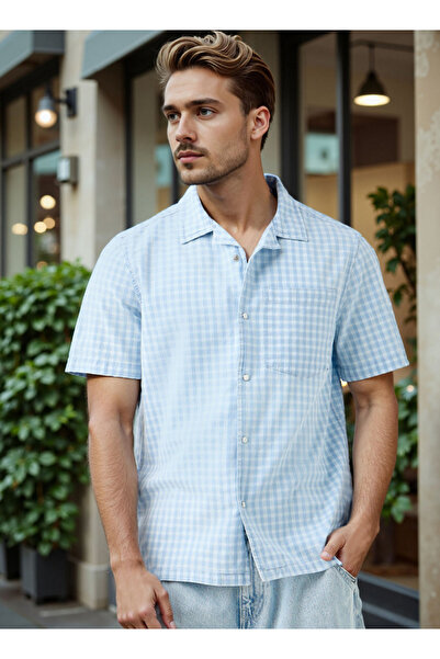 Lee Cooper قميص منقوش بياقة وقصة عادية