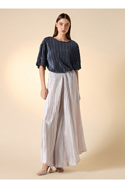 Iconic Pleated Palazzo Pants With Flexi Waist