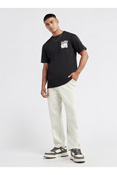 FAV Graphic Print T-shirt with Crew Neck and Short Sleeves