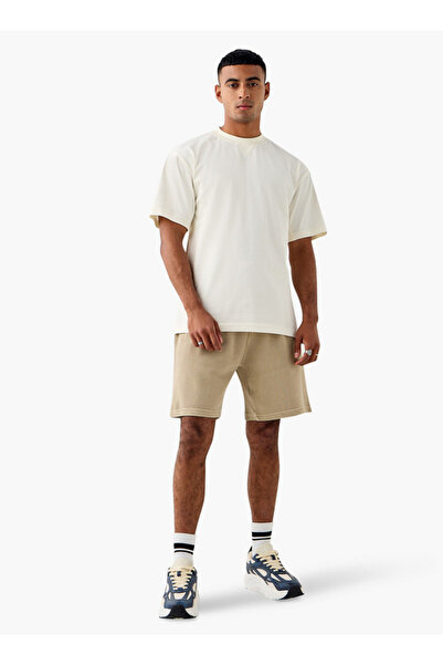 Kappa Textured Shorts with Drawstring Closure and Pockets