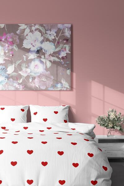 Zeynep Tekstil Single Cotton Duvet Cover Set - Duvet Cover and Pillowcase| BED WITHOUT SHEET