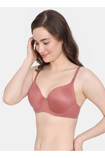 Zivame Padded Wired T-shirt Bra With Hook And Eye Closure