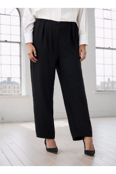 Ulla Popken بنطلون مقاس كبير مع سحاب للإغلاق