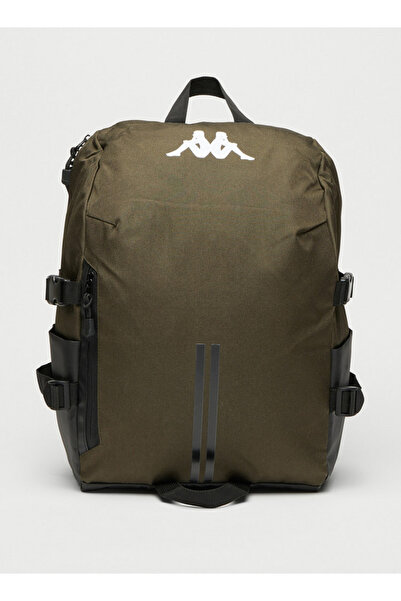 Kappa Logo Print Backpack with Adjustable Shoulder Straps