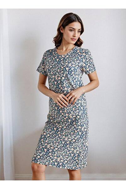 FAV Floral Print Nighty Knee Length