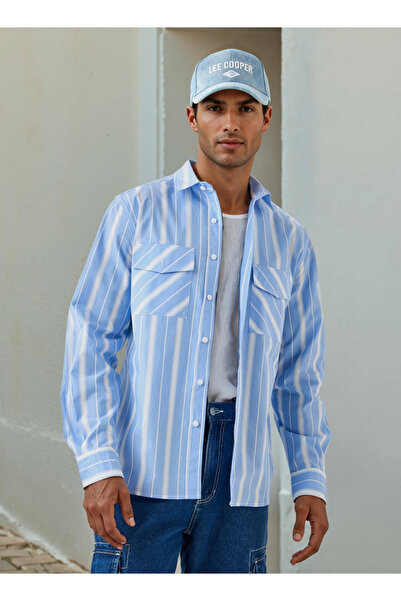 Lee Cooper Striped Shirt with Pockets