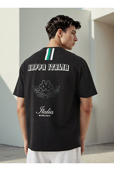 Kappa تي شيرت بطبعة جرافيكية ورقبة دائرية