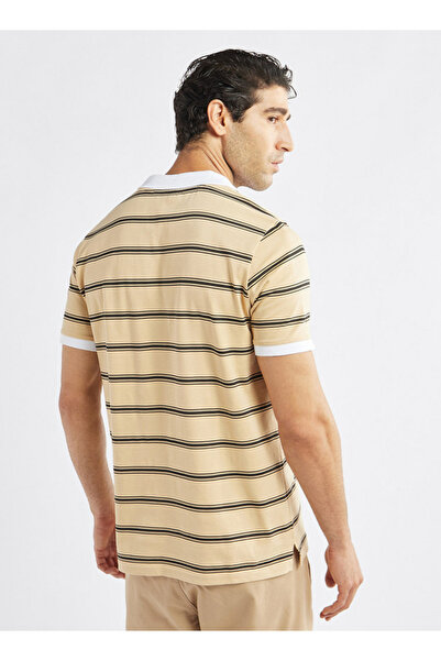 FAV Striped Polo T-shirt with Short Sleeves